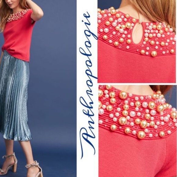 Anthropologie Moth Brienne embellished sweater - Picture 3 of 8